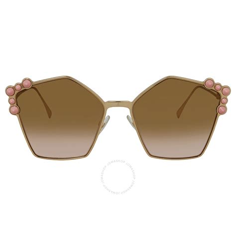 fendi ff 0261/s|Fendi Metal Pink Stones Can Eye Sunglasses FF 0261/S 000/53 57.